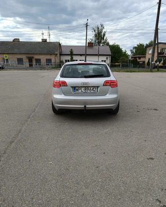 Audi A3 cena 27900 przebieg: 310000, rok produkcji 2008 z Sępopol małe 121